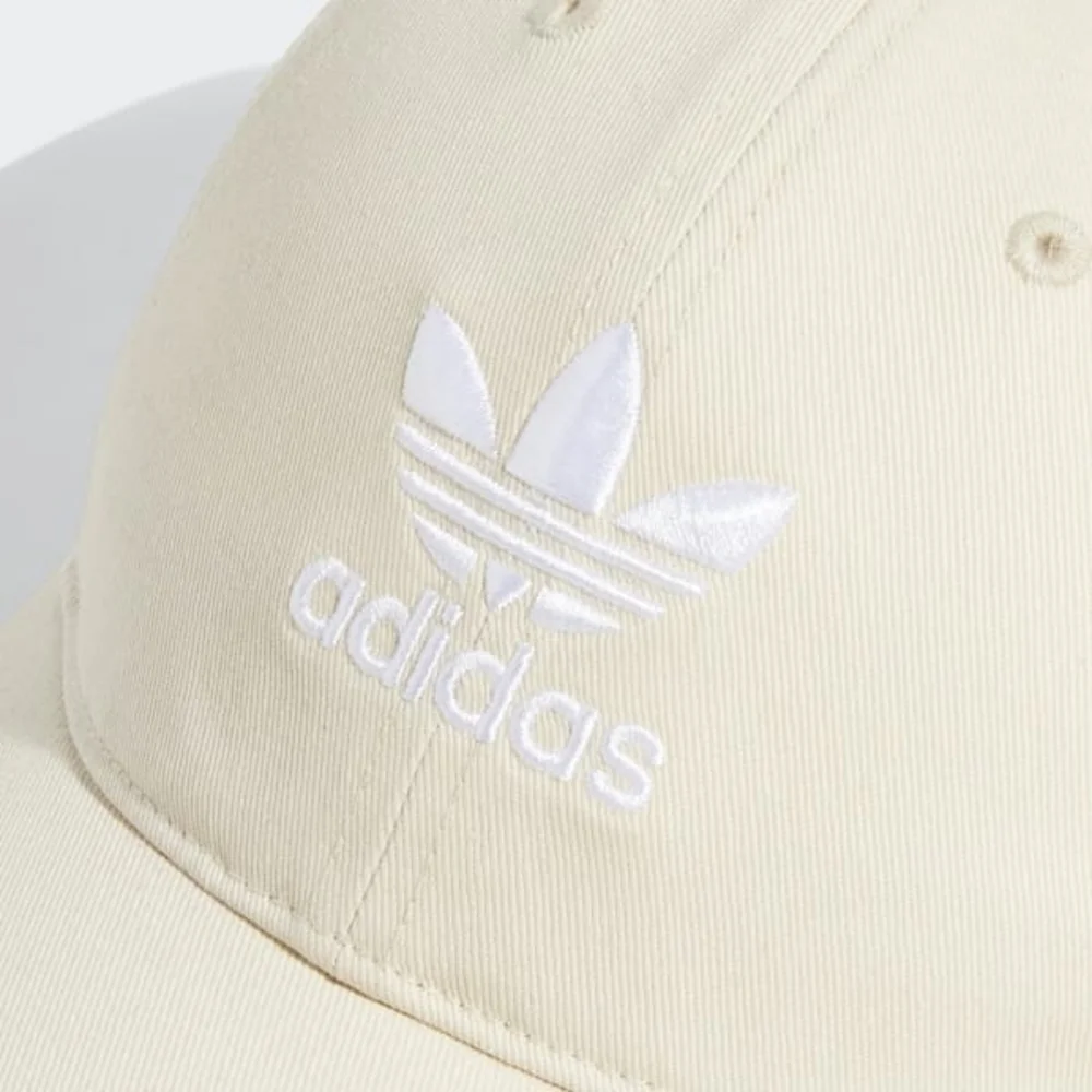 Adidas Originals Wonder White Strapback Hat Adjustable Fit Cotton Unisex Cap - Picture 3 of 6